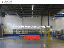 Tablet Screenshot of amcraftindustrialcurtainwall.com